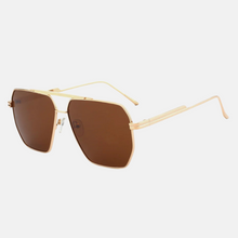 Load image into Gallery viewer, Bowen Aviator Sunglasses - Gold / Choc
