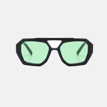 Load image into Gallery viewer, River Aviator Sunglasses - Black / Jade
