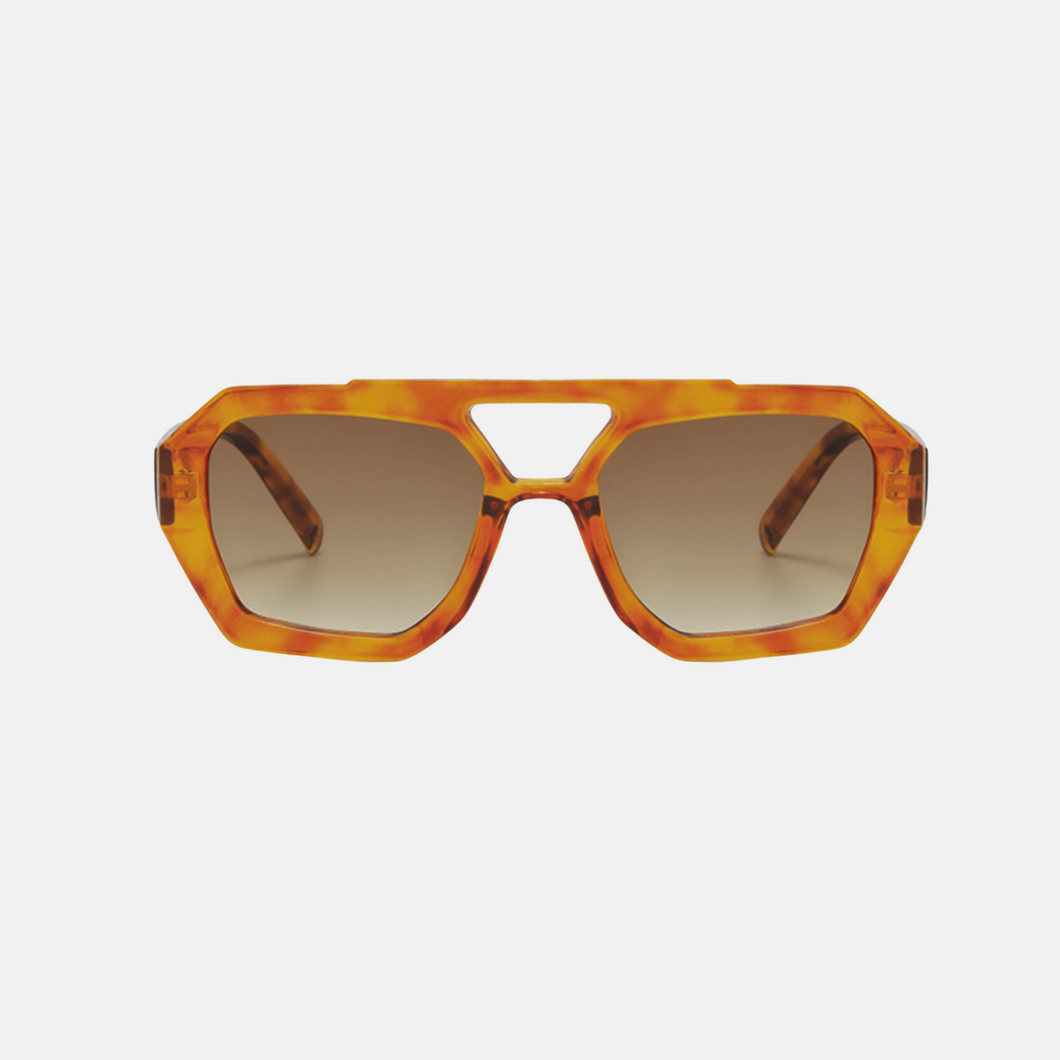 River Aviator Sunglasses - Honey Tort / Honey