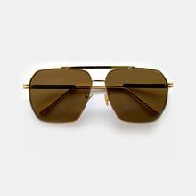 Load image into Gallery viewer, Bowen Aviator Sunglasses - Gold / Choc
